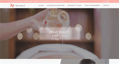 Desktop Screenshot of emilie-beaute.com