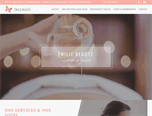 Tablet Screenshot of emilie-beaute.com